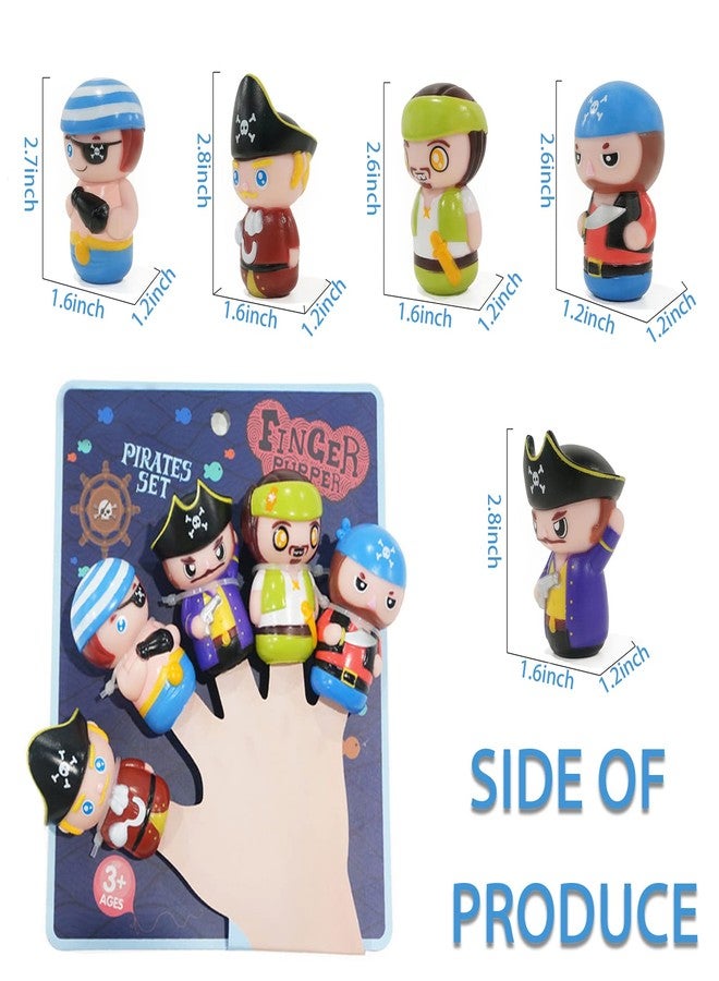 WAHXIAOSW Pirate Finger Puppets for Kids,Finger Puppets for 1 2 3 Year Old Girls Boys Toddlers,Baby Party Favors for Kids Party Favors Stocking Stuffers Goodie Bag Fillers School Class Prizes - Image 2