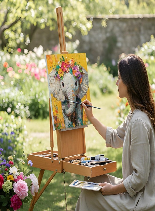 Sherr 12 Pcs Pre Drawn Canvas Pre Printed Canvas Set for Adults Cute Printed to Paint Set Theme Painting for Summer Party Favor (Flower Animals,8 x 10 Inch) - Image 4