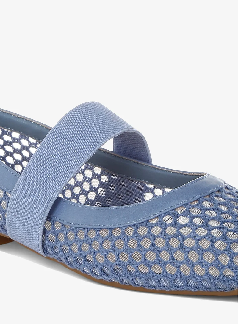 London Rag Blue Mid-Foot Strap Ballerinas in Blue for Women | Best Price UAE