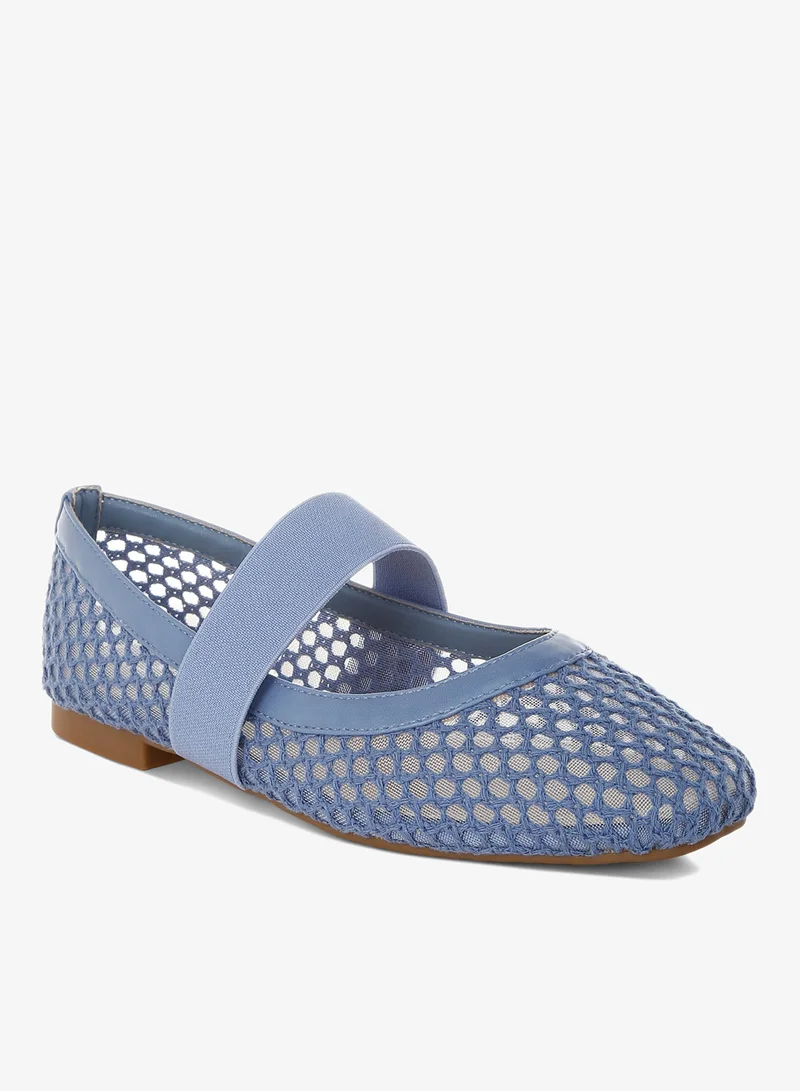 London Rag Blue Mid-Foot Strap Ballerinas in Blue for Women | Best Price UAE
