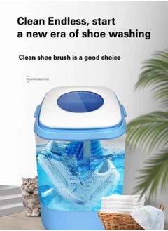 Mini Fast Energy Saving Washing Machine Washing Clothes & Shoes with Blue Light Cleaning Technology, Bulk Washing with Detachable Brush, (3 mode: Shoe, Laundry, Dehydration) - pzsku/Z734CDF5956CB775E8DC0Z/45/_/1714932457/88a5a309-1351-4d02-bccd-1f766555e2f6