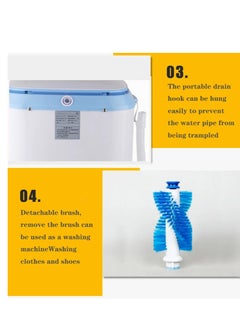 Mini Fast Energy Saving Washing Machine Washing Clothes & Shoes with Blue Light Cleaning Technology, Bulk Washing with Detachable Brush, (3 mode: Shoe, Laundry, Dehydration) - pzsku/Z734CDF5956CB775E8DC0Z/45/_/1714932498/9f7f6685-8d28-467f-b1fe-5a29a24d220c