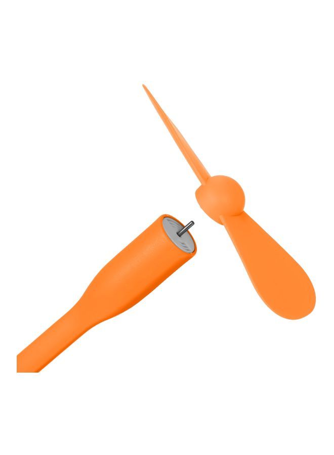 Loquat Mini USB Fan Orange - Image 3