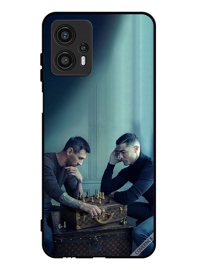 Covernex Protective Case Cover For Motorola Moto G13 Messi vs Ronaldo Play Chess - Image 1