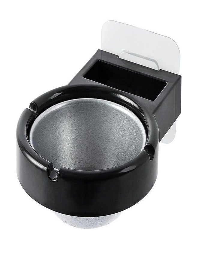 Lemoza Stainless Steel Wall Mounted Ashtray with Removable Inner Tray for Indoor Outdoor Use Suitable for Smoking Areas Office Balcony Washroom and Public Spaces - Image 1