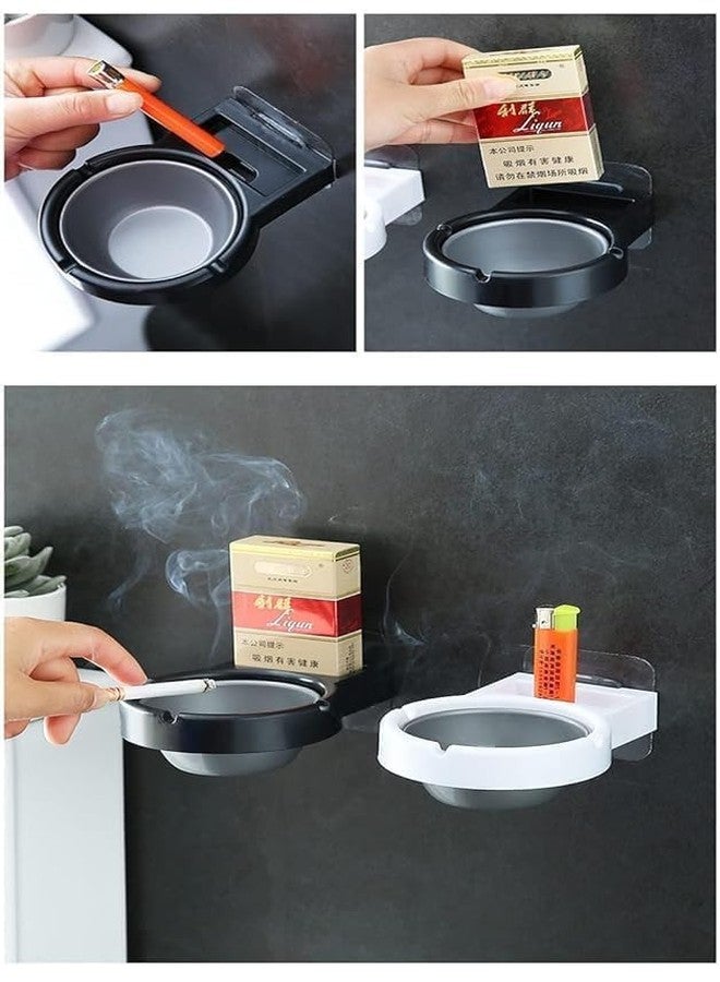 Lemoza Stainless Steel Wall Mounted Ashtray with Removable Inner Tray for Indoor Outdoor Use Suitable for Smoking Areas Office Balcony Washroom and Public Spaces - Image 2