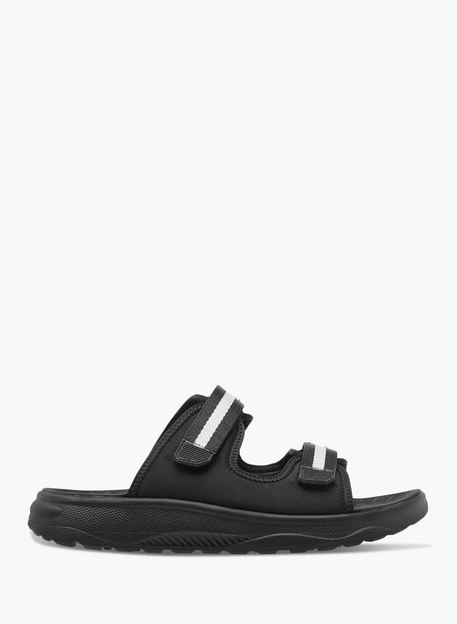 Le Confort Men Solid Slip-On Cross Strap Sandals  - Image 2