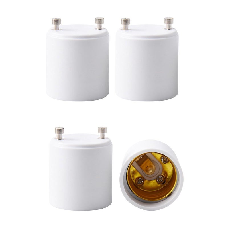 محول JACKYLED GU24 إلى E26 E27 مقاوم للحرارة حتى 392 درجة فهرنهايت، مقاوم للحريق، يحول تركيبات GU24 ثنائية الدبوس إلى مقبس E26 E27 القياسي