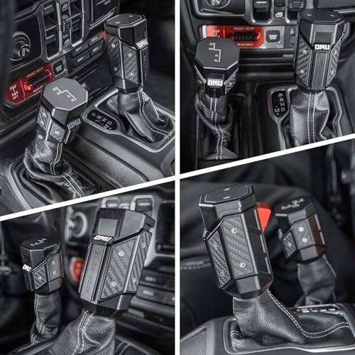 OMU Genesis Series Gear Lever Shift Knob Compatible with 2018-2024 Jeep Wrangler JL & 2020-2024 Gladiator JT Metal Gear Lever Shift Knob - Image 5