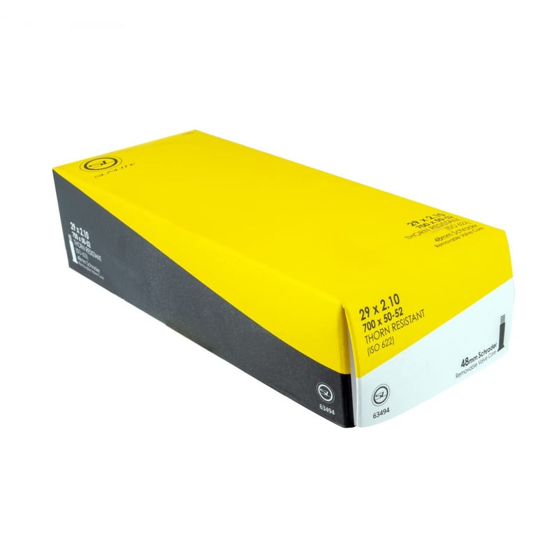 Sunlite Thorn Resistant Schrader Valve Tube, 29 X 2.10 (700 X 50-52) / 48Mm, Black