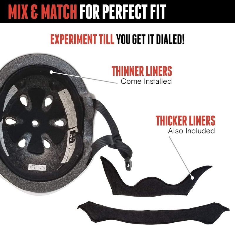 Triple Eight Dual Certified Bike and Skateboard Helmet, Black Glossy, X-Small / Small (3046) - Image 4