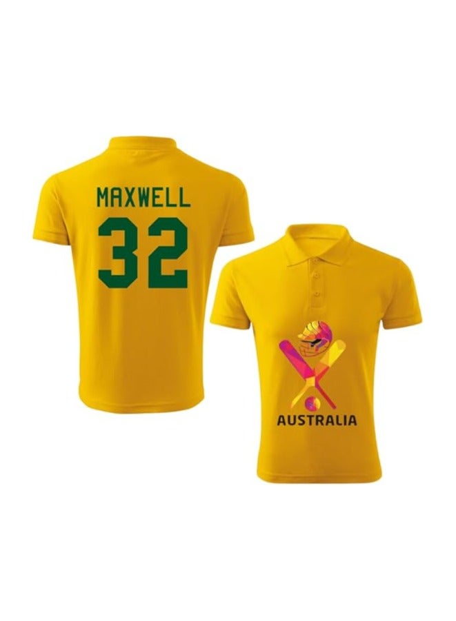 Australia Jersey For Adults-Australia Dry-Fit T-Shirt For Men And Women-Australia Cricket Jersey For Unisex Adults-Perfect For Sports,Matches And Events - Image 1