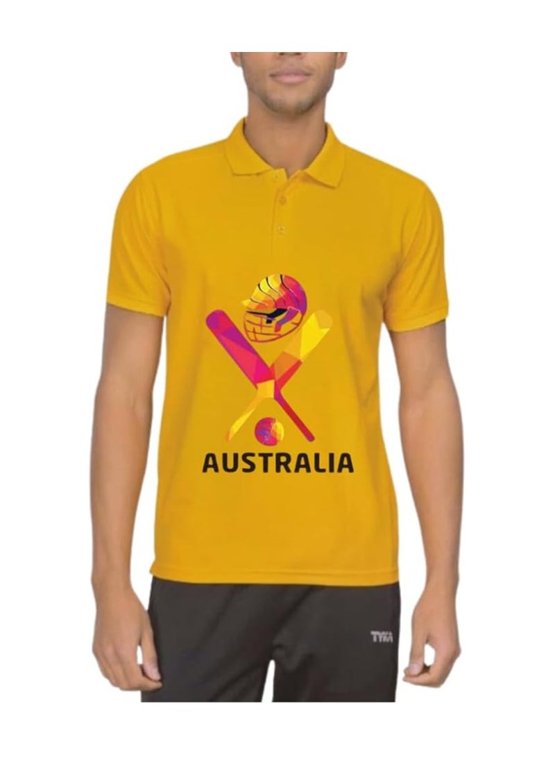Australia Jersey For Adults-Australia Dry-Fit T-Shirt For Men And Women-Australia Cricket Jersey For Unisex Adults-Perfect For Sports,Matches And Events - Image 3