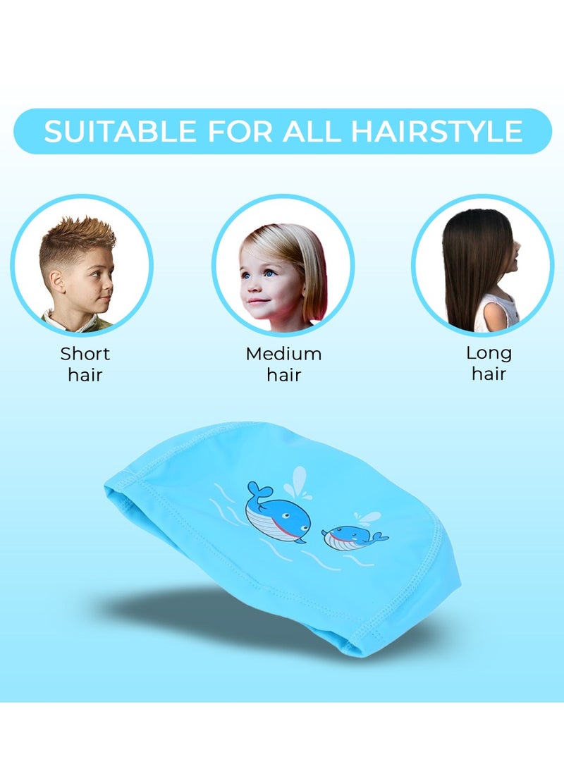 ENDLESS  Comfortable Silicon Swimming Cap with Ergonomic Ear Pockets | Fully Elastic Waterproof Cap for Long and Short Hair with Thicker Edge | For Women and Men - Image 5