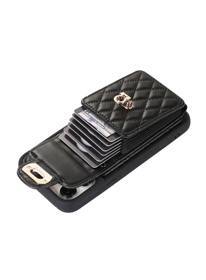 Suteni Back Cover Card Slots Leather Phone Case for Samsung - Image 2