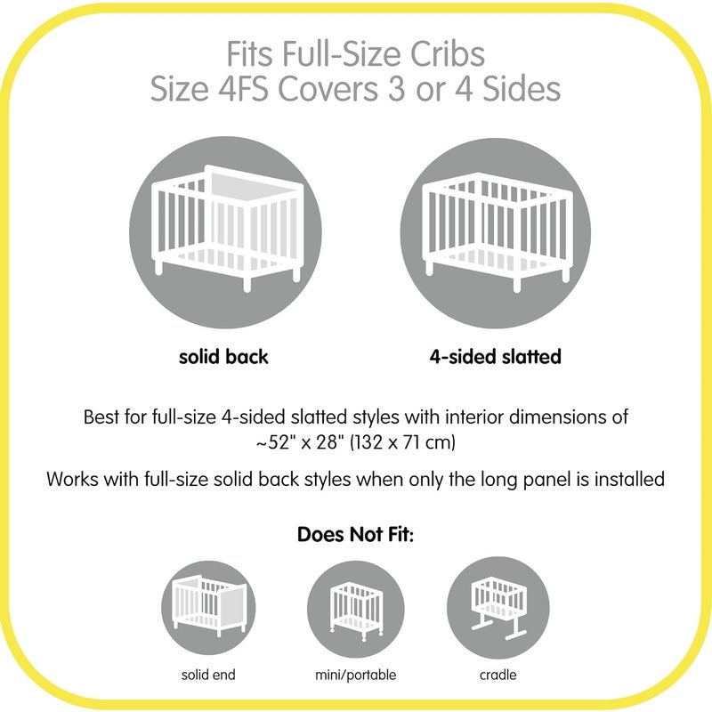 BreathableBaby Breathable Mesh Liner for FullSize Cribs Deluxe 4mm Mesh Sand Beach Size 4FS Covers 3 or 4 Sides - Image 4