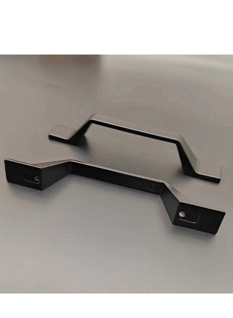 مقابض خزائن من 6 قطع، مناسبة لأبواب الخزائن، والأدراج، والمكاتب، وطاولات الزينة، وغيرها من أدوات تزيين الأثاث (أسود) - Image 4