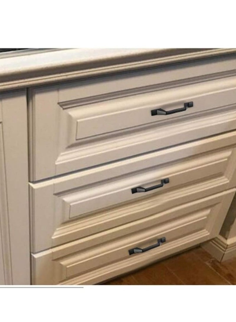 مقابض خزائن من 6 قطع، مناسبة لأبواب الخزائن، والأدراج، والمكاتب، وطاولات الزينة، وغيرها من أدوات تزيين الأثاث (أسود) - Image 5