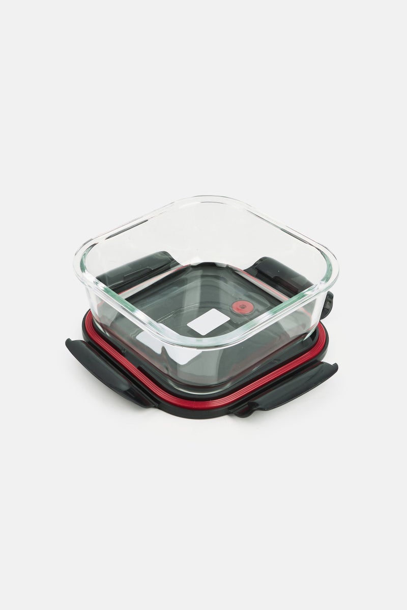 Ritzenhoff & Breker 1 Pc Square Glass Storage Container 1,1 L, Black - Image 2