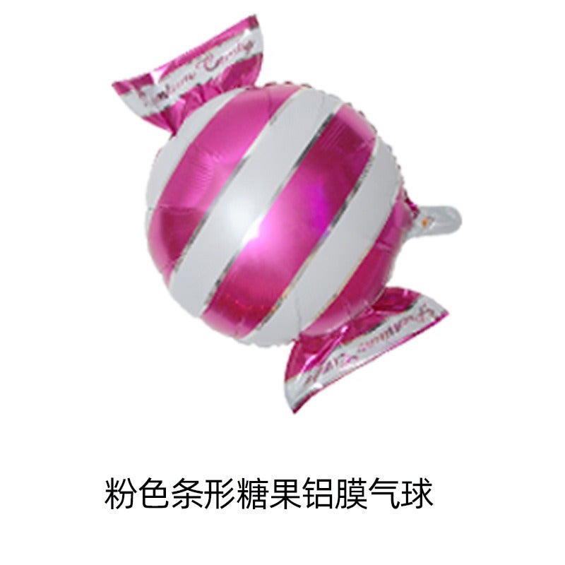 Donut Aluminum Film Balloon Candy Lollipop Balloon Children Mixed Color Birthday Holiday Party Decoration Props Balloon - Image 1