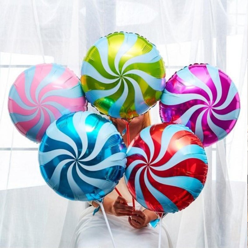 Donut Aluminum Film Balloon Candy Lollipop Balloon Children Mixed Color Birthday Holiday Party Decoration Props Balloon - Image 4