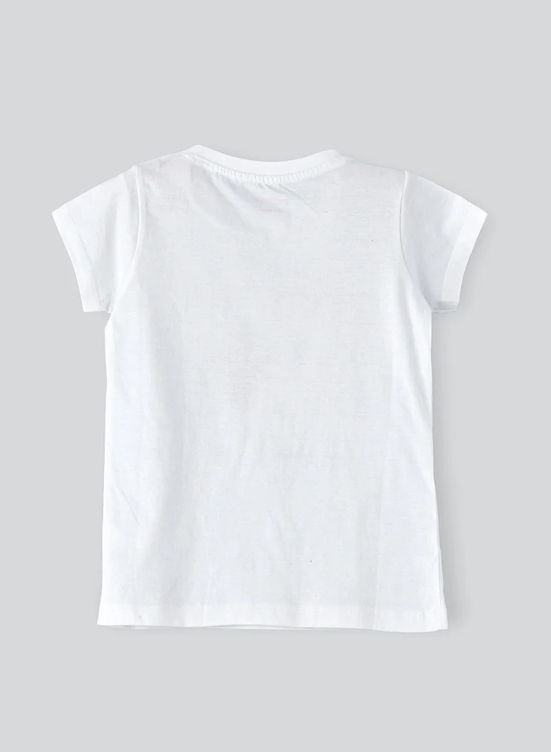 Jelliene Basic round neck graphic t-shirt