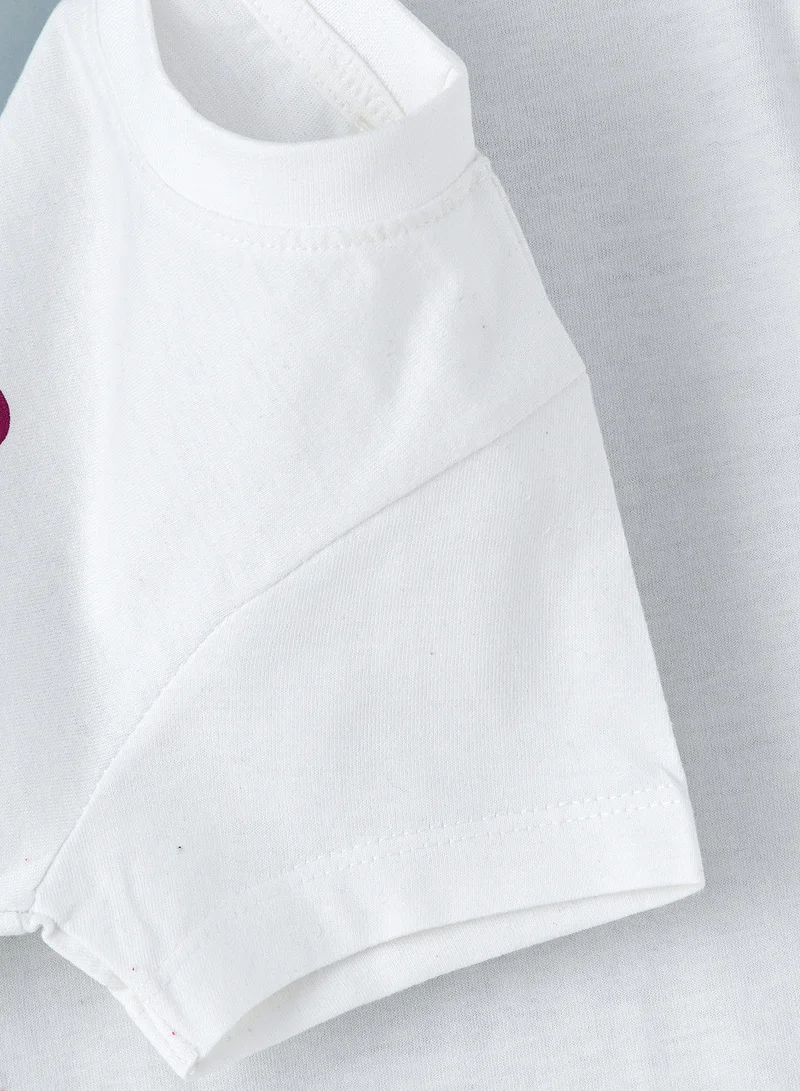 Jelliene Basic round neck graphic t-shirt