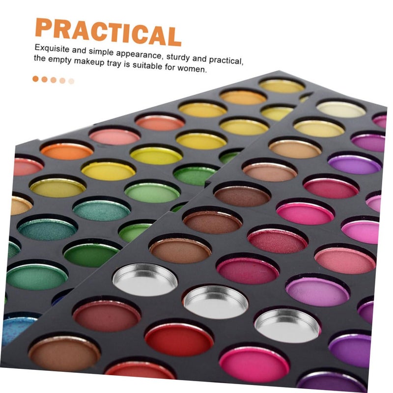 60pcs Matte Makeup Eyeshadow Pans Empty Compact Blusher Pans Portable Storage Cases for Women - Image 3