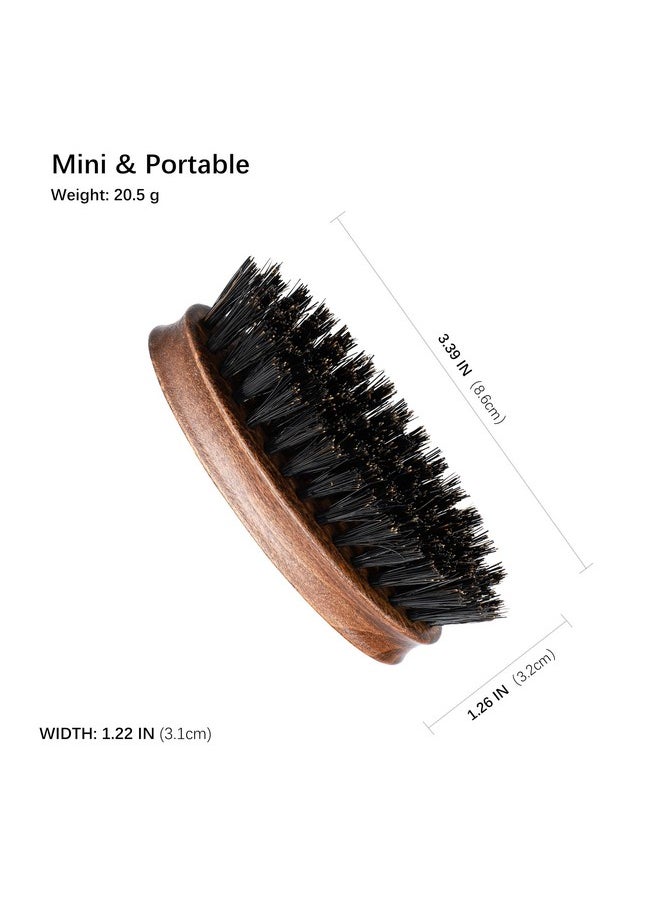 Mini Beard Brush For Men Boar Bristle Beard Brush For Travel Pocket Sized Mustache Beard Oval Wooden Brush For Beard Grooming & Styling - pzsku/Z734D80C89A34419FD987Z/45/_/1707974551/e24521c5-793f-449d-ad34-b2d68c2f15ca