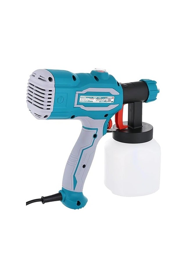 TOTAL - TOTAL 450W Spray Gun – High-Performance Paint Sprayer for Home & DIY, 800ml Container, Max Flow 550ml/min, Adjustable Viscosity, Includes Viscosity Measuring Cup & Nozzle Cleaning Needle - Image 1