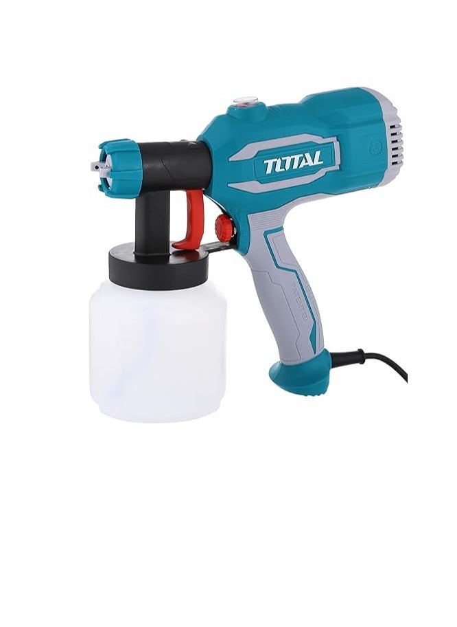 TOTAL - TOTAL 450W Spray Gun – High-Performance Paint Sprayer for Home & DIY, 800ml Container, Max Flow 550ml/min, Adjustable Viscosity, Includes Viscosity Measuring Cup & Nozzle Cleaning Needle - Image 1