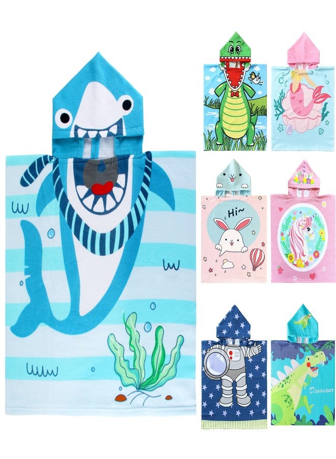 NovForth Kids Beach Towel for Boys Girls, Hooded Bath Towel Wrap, Toddler Pool Towel with Hood - Image 1