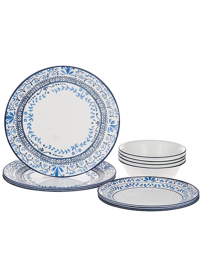 Corelle طقم أطباق غذاء مكون من 12 قطعة بورتوفينو 1146924  - Image 1