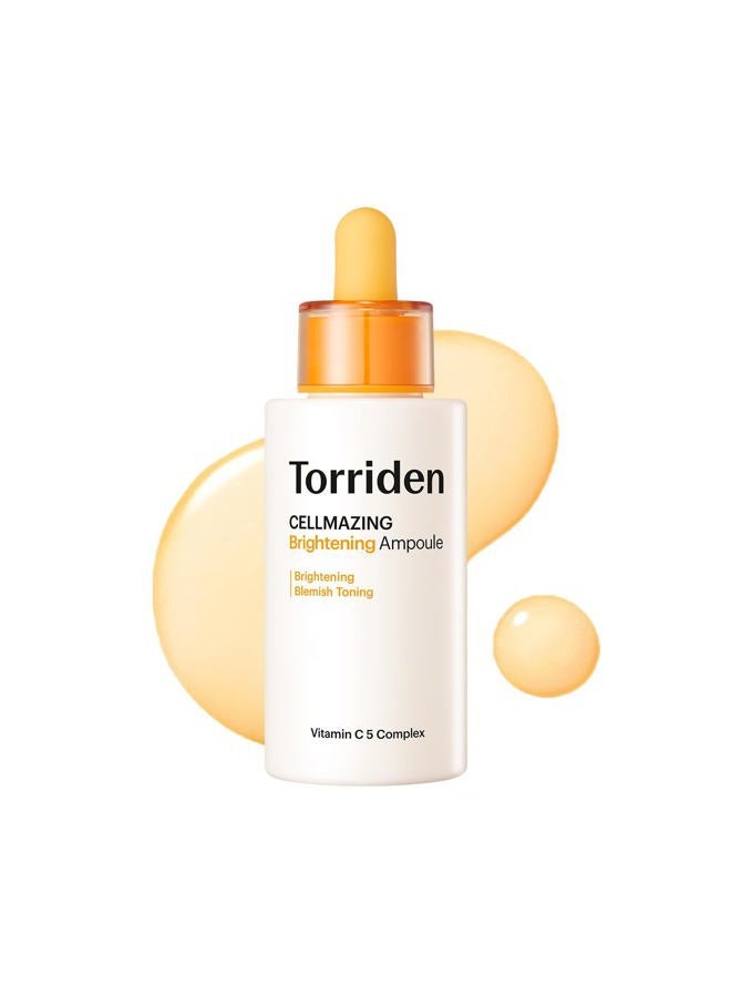 Torriden CELLMAZING فيتا سي أمبول 30 مل (1.01 fl.oz.) | تنعيم المسام المترهلة وملمس البشرة | 5D فيتامين سي، مركب الأعشاب البحرية، بانثينول | سيروم الوجه الكوري - Image 1