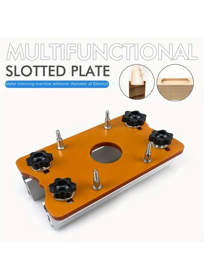 2nd Generation Slotted Plate Two In One Invisible Fastener Woodworking Router Base Mortise And Tenon Fixture - Image 2