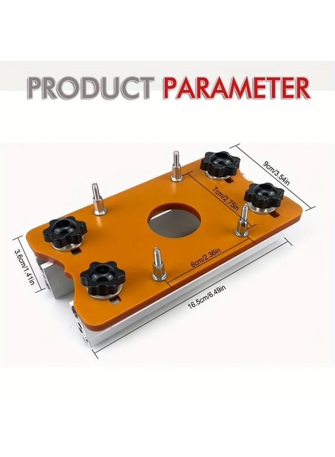 2nd Generation Slotted Plate Two In One Invisible Fastener Woodworking Router Base Mortise And Tenon Fixture - Image 3