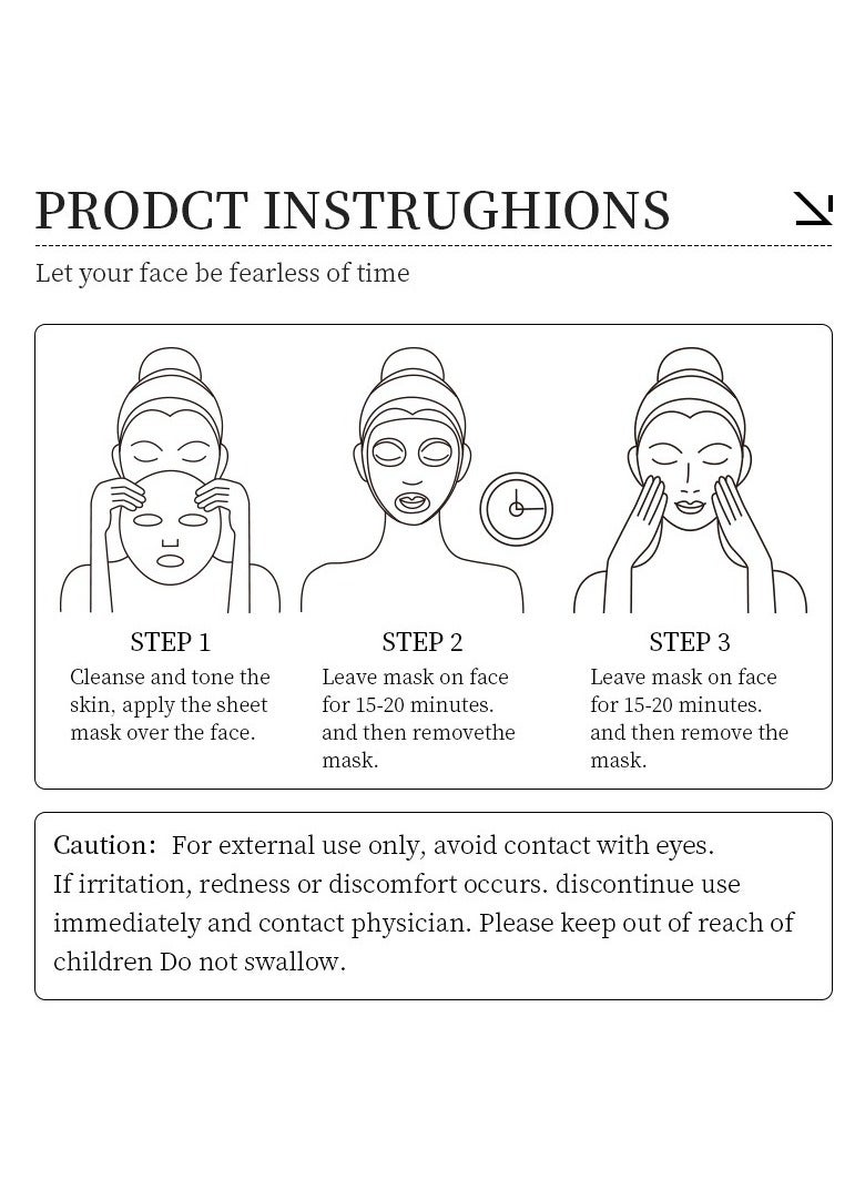 Kormesic 5 packs Monday Facial Mask 25ml - Energizing & Hydrating - Image 5