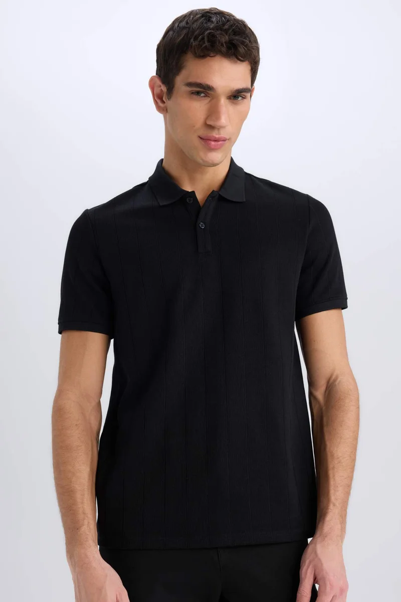 DeFacto New Regular Fit Polo Collar Short Sleeve Polo T-Shirt