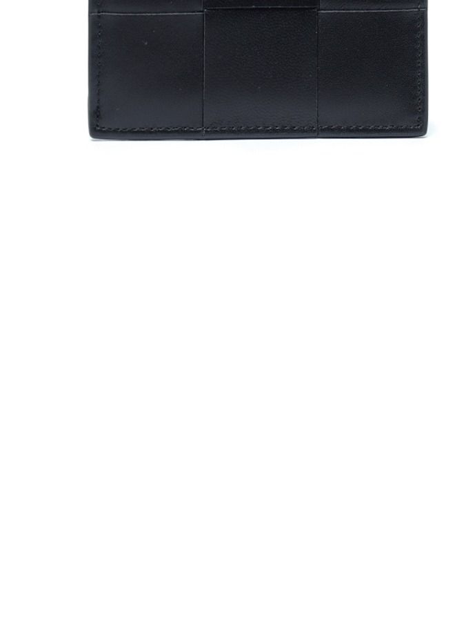 Loquat Leather Hand-Woven Wallet Black  - Image 3