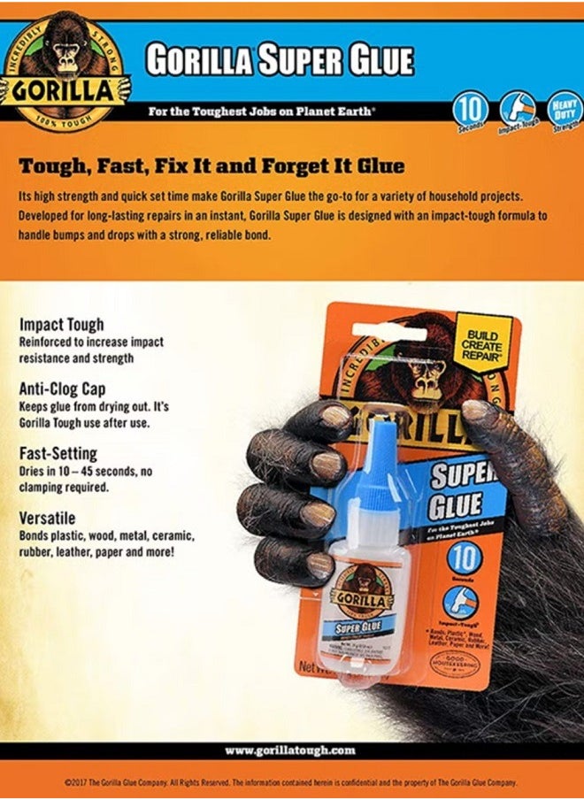 Gorilla Super Glue Clear 15grams  - Image 3