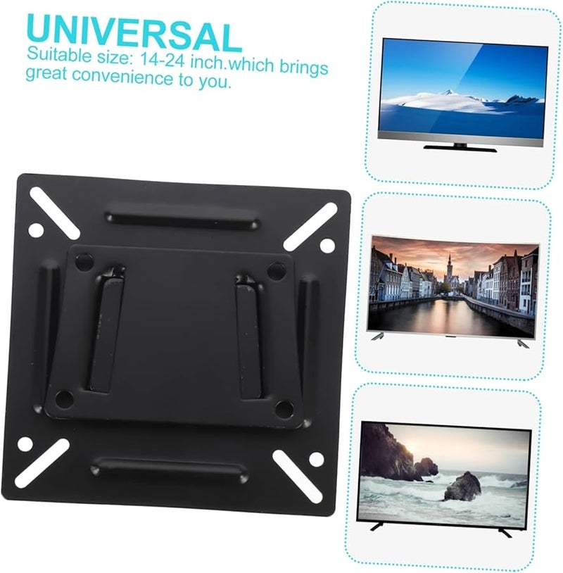 Stainless Steel Monitor Wall Mount Rack Adjustable Space Saving Easy Install - Image 5