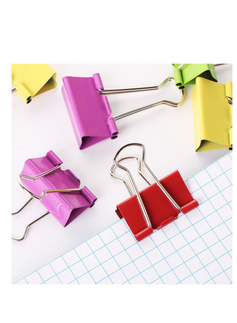 Terabyte Large Binder Clips, 2 Inch, 12 Pack, Assorted Color, Binder Clips Extra Large, Big Binder Clips, Large Paper Clip, Large Paper Clamps, Binder Clamps, Large Binder Clips, Large Clip - Image 4