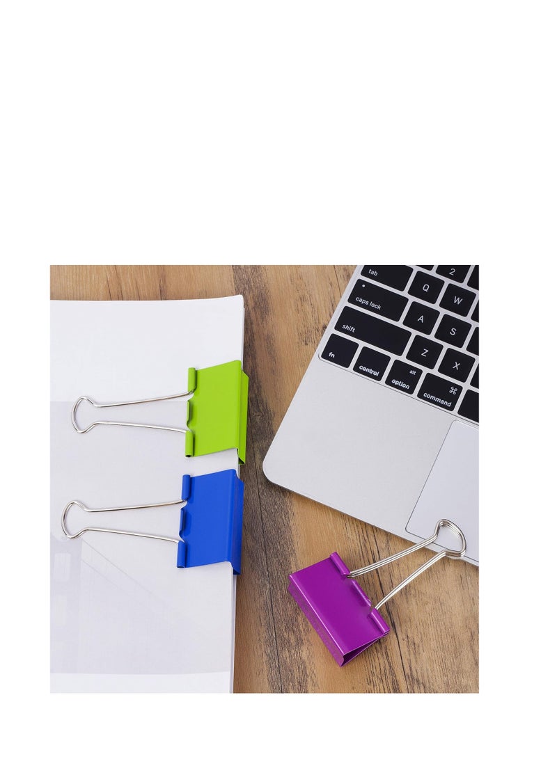 Terabyte Large Binder Clips, 2 Inch, 12 Pack, Assorted Color, Binder Clips Extra Large, Big Binder Clips, Large Paper Clip, Large Paper Clamps, Binder Clamps, Large Binder Clips, Large Clip - Image 5