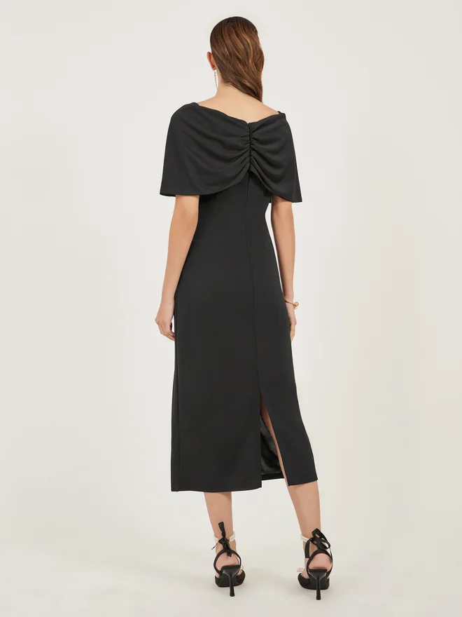 Styli Bow Bodice Midi Dress
