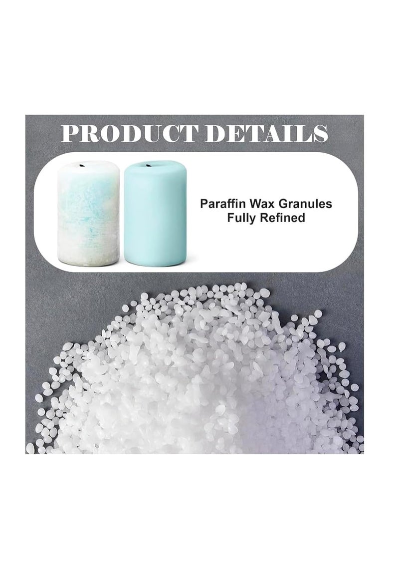 Generic Laksh Collection Paraffin Wax for Candle Making Soft White Wax Chunks Semi Refined Wax Candle Making Raw Material 1 Kilogram  - Image 3