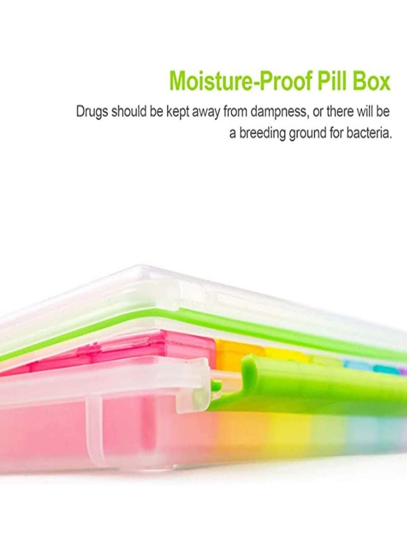 Pill Box Organiser 7 Day Pill Dispenser Weekly 3 Times a Day with case for Travel, Vitamin Fish Oil Container Planner BPA Free - Image 4