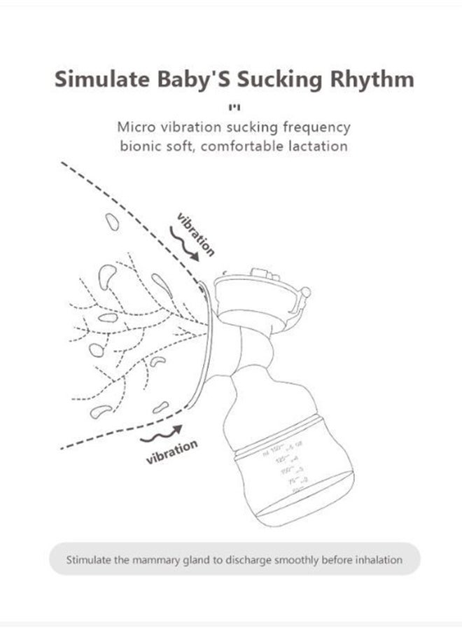 kiddoz - By11 Electric Breast Pump, Model 268, 9 Adjustable Suction Levels, Rechargeable 850Mah Battery, Bpa-Free, 150Ml Capacity, Blue - Image 1