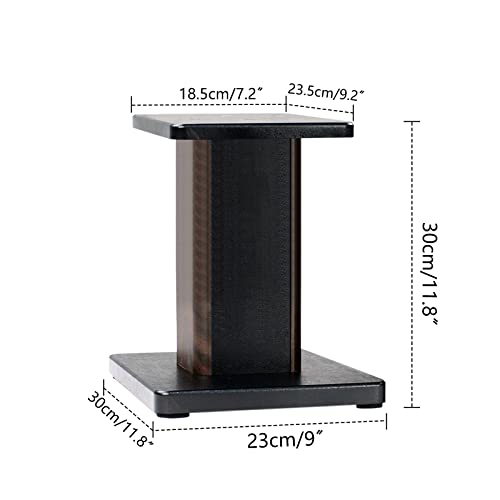 IBVIVIC 12 Inch (30CM)- Pair- Wood Speaker Stands for Home-Cinema HiFi Desktop and Satellite Speakers Monitor Stands - Image 2