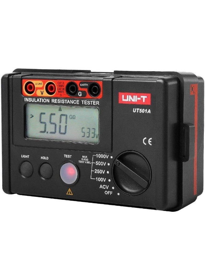 Happyroom Uni-T Ut501A 1000V Insulation Resistance Meter Ground Tester Megohmmeter Voltmeter W/Lcd Backlight - Image 1