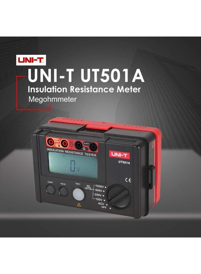 Happyroom Uni-T Ut501A 1000V Insulation Resistance Meter Ground Tester Megohmmeter Voltmeter W/Lcd Backlight - Image 2